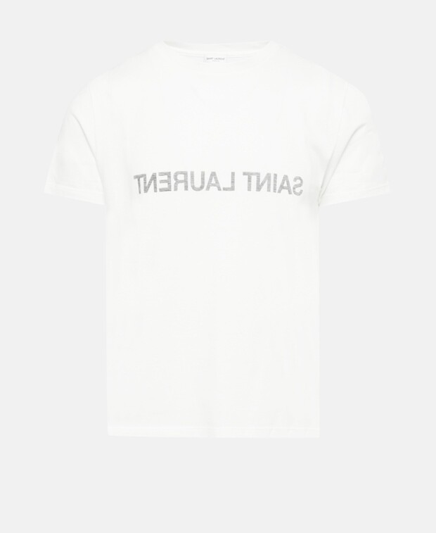 

Футболка Saint Laurent, естественный