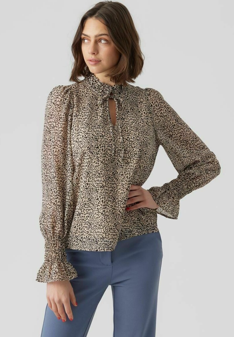 

Блузка Vero Moda, бежевый