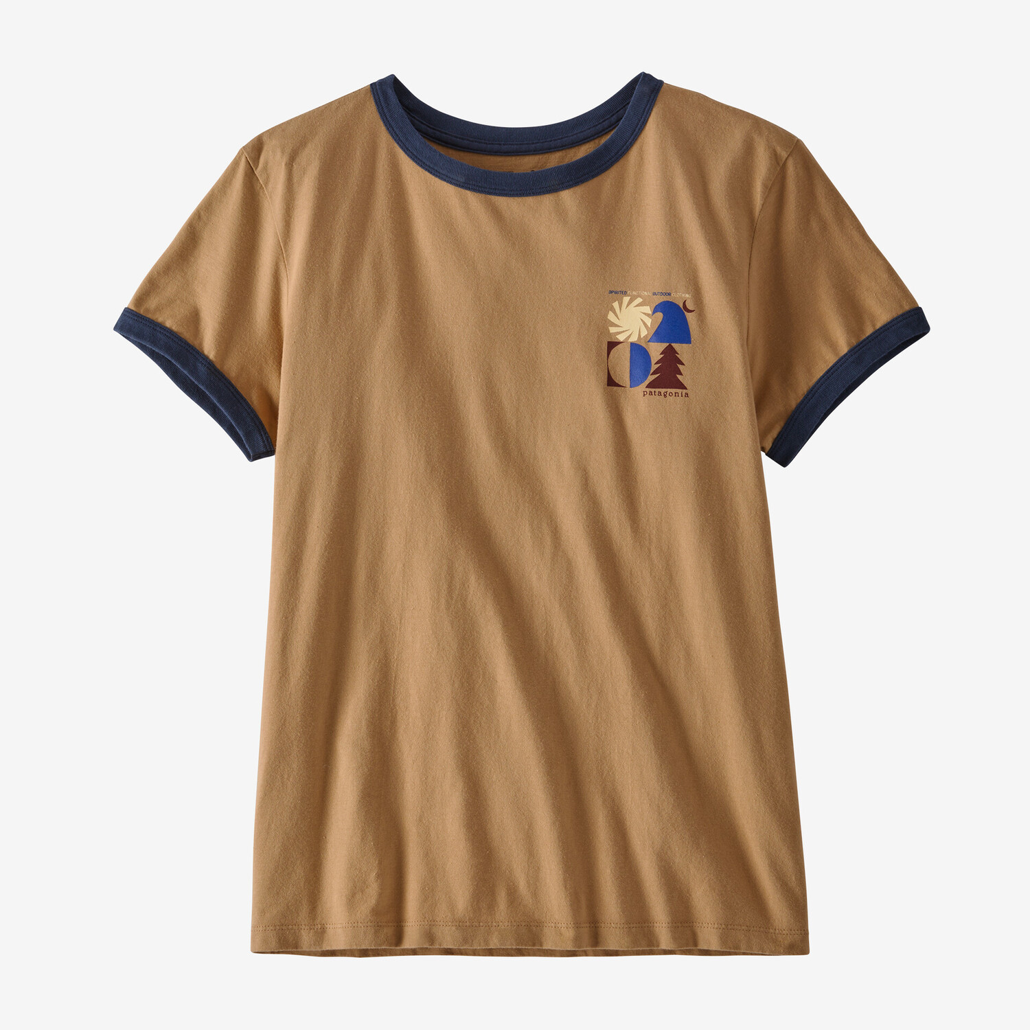

Женская органическая футболка Spirited Seasons Ringer Patagonia, коричневый