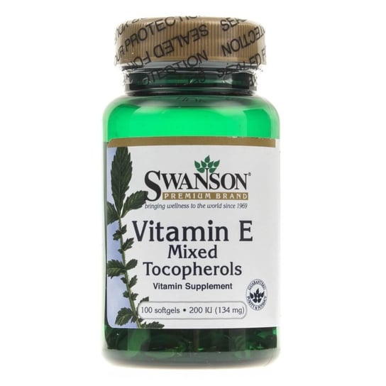 Swanson, Витамин Е 200 МЕ (смесь токоферолов), 100 капсул codeage липосомальный витамин e смесь токоферолов 90 капсул