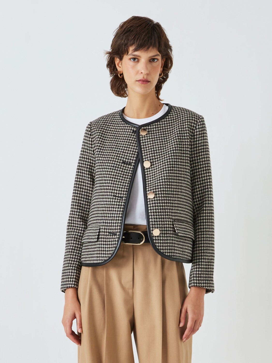 

Куртка без воротника Dogtooth John Lewis