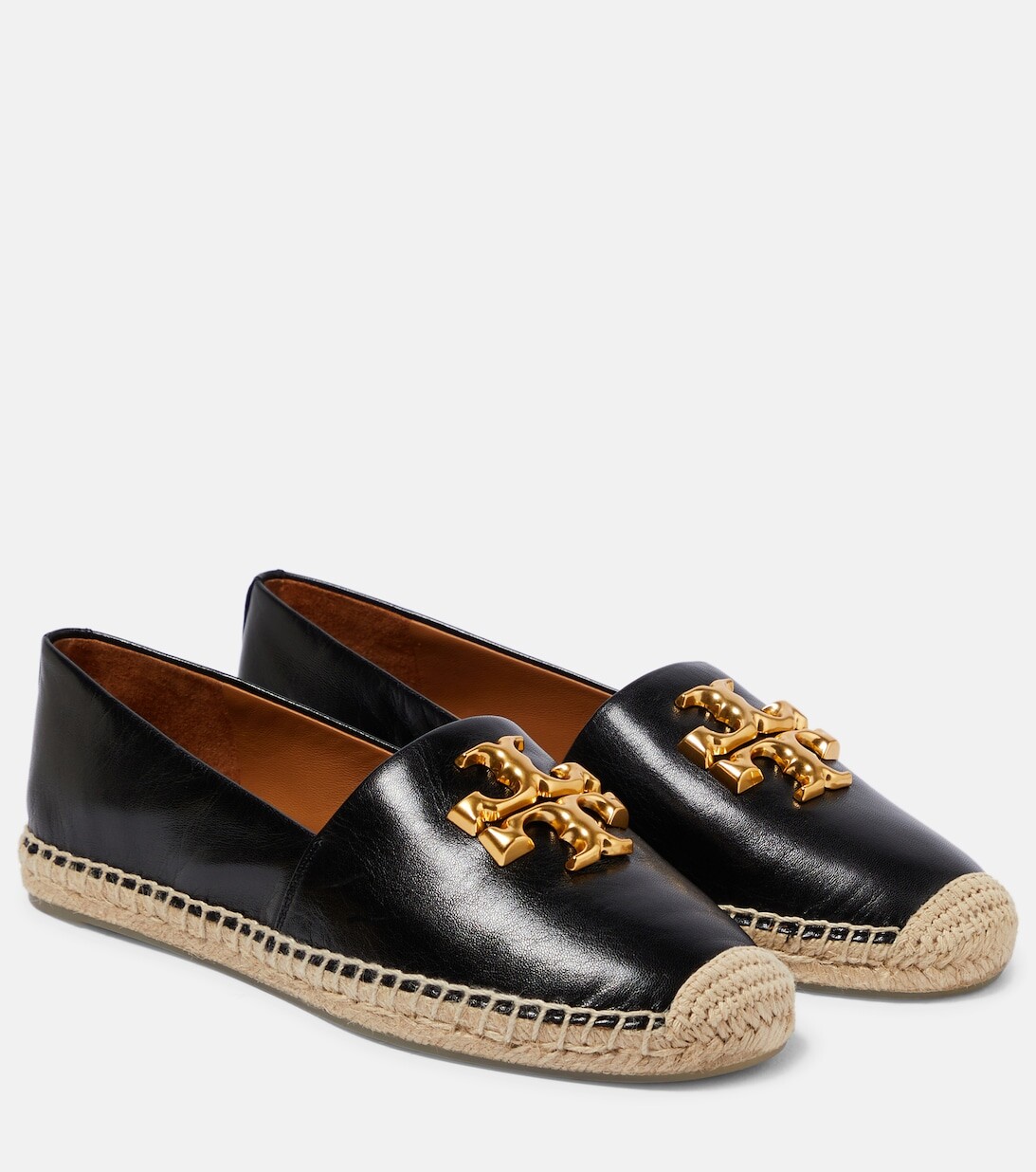 

Кожаные эспадрильи Eleanor Tory Burch, черный