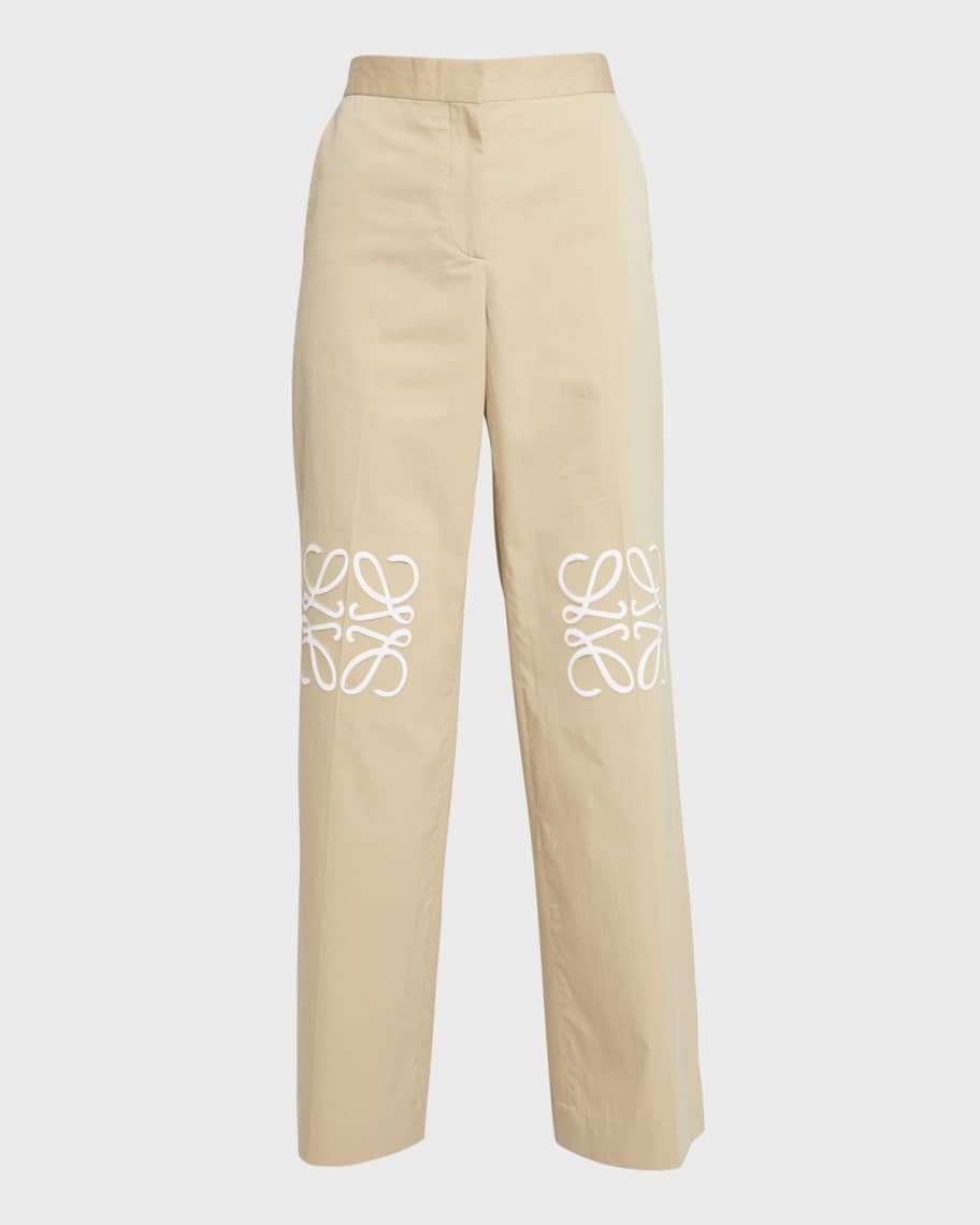 

Брюки с вышивкой Anagram Loewe