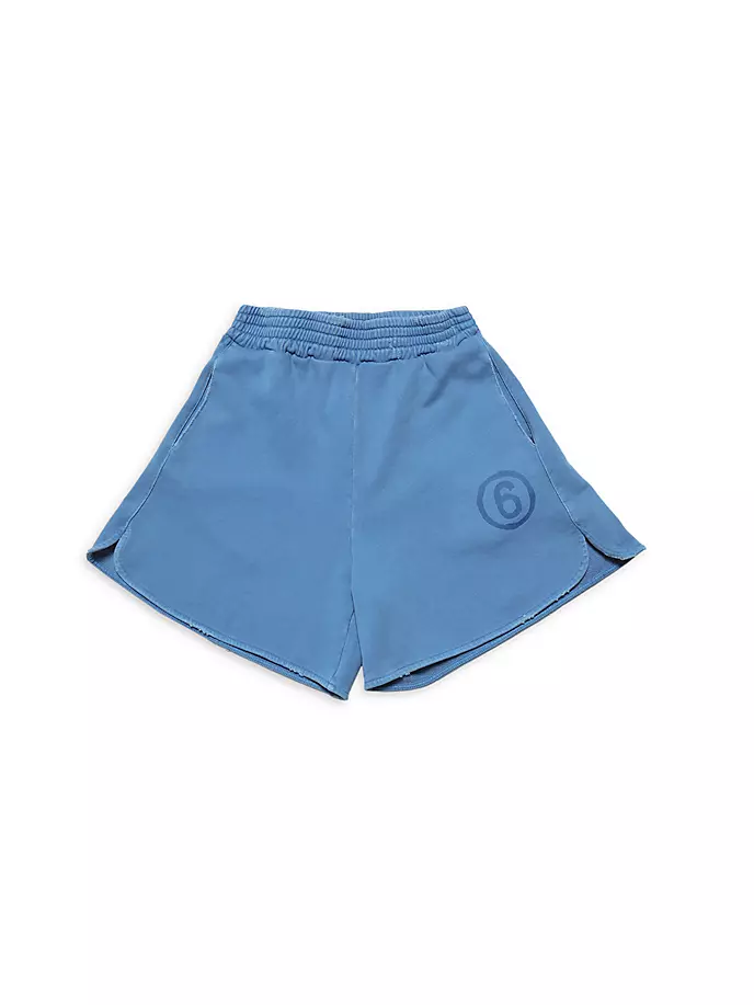 

Детские шорты с логотипом Little Kid's Mm6 Maison Margiela, синий