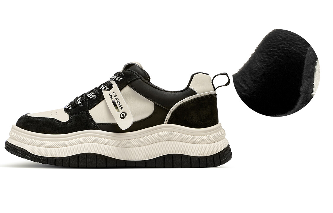 

Кроссовки C°BANNER Skateboarding Shoes Women's Low-top Black, черный