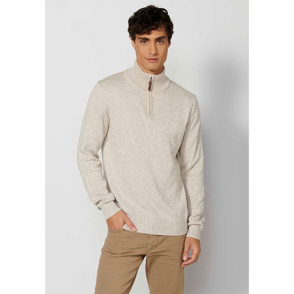 

Свитер Koroshi Half Zip, бежевый