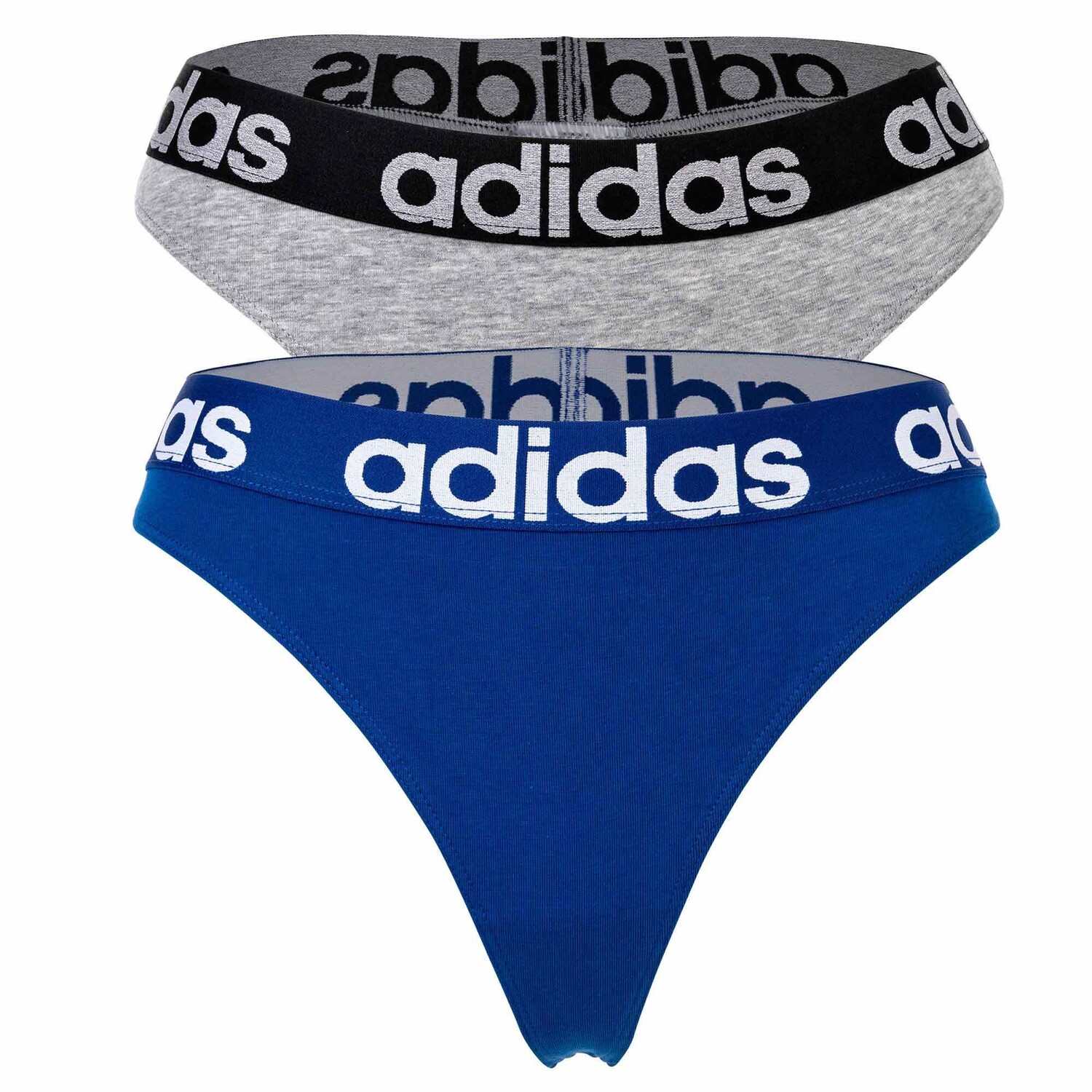 

Стринги adidas 2 шт, цвет Grau/Blau