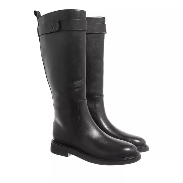 

Ботинки double t tall boot perfect Tory Burch, черный