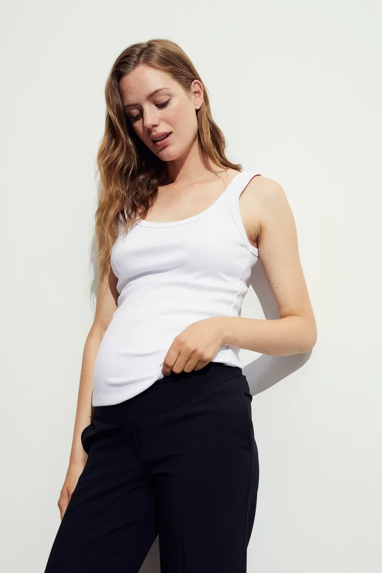 

Mama брюки-сигареты длиной до щиколотки H&M, черный