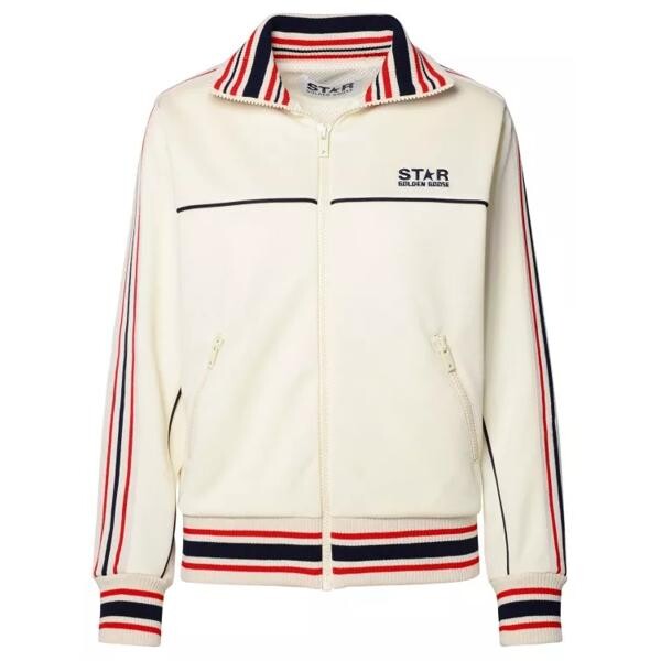 

Футболка sports sweatshirt in cream polyester Golden Goose, бежевый