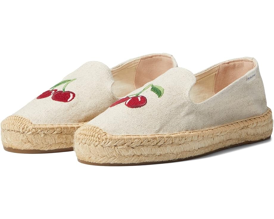 

Лоферы Soludos Cherry On Top Platform Espadrille, песочный