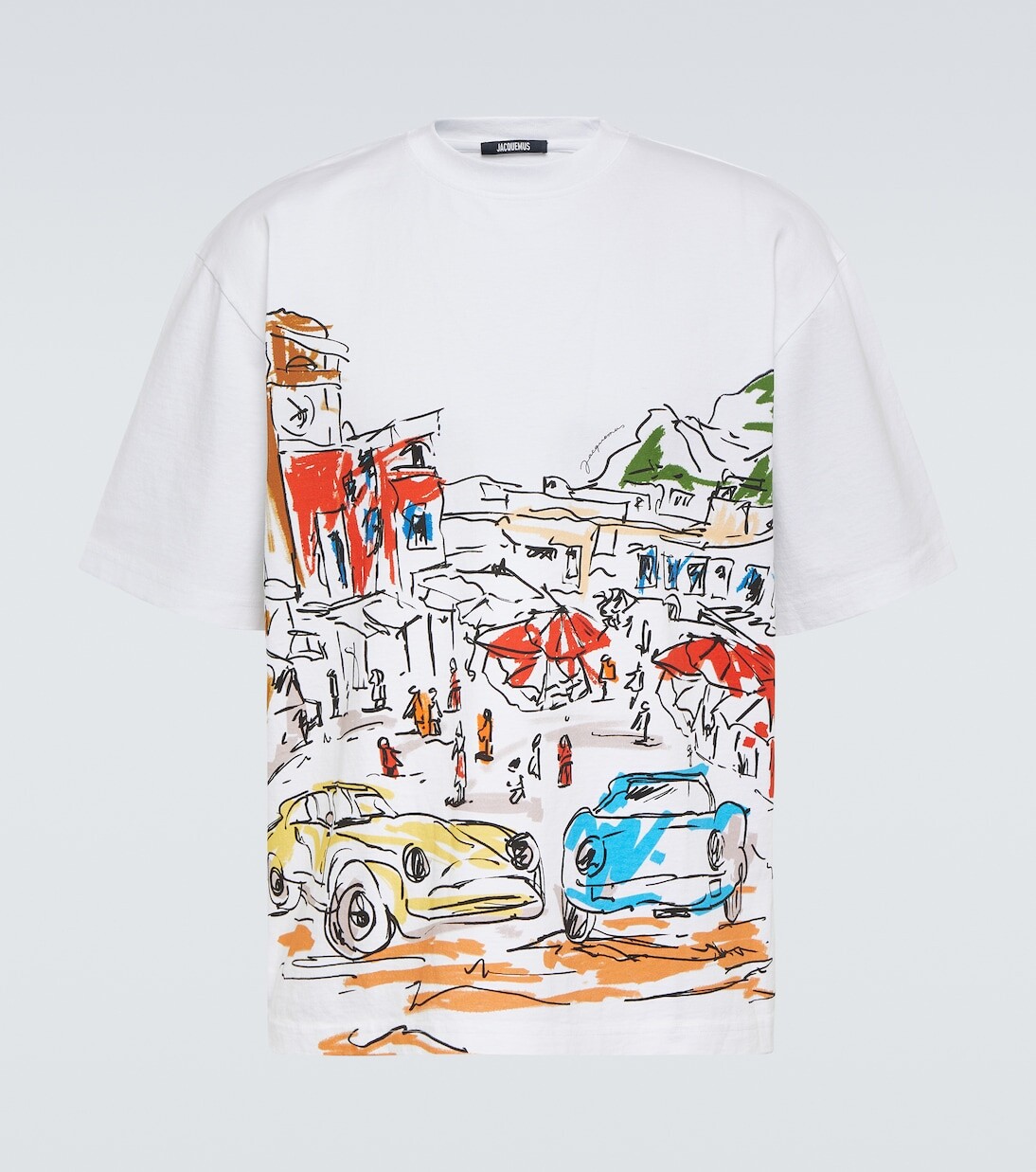 

Хлопковая футболка Largo Jacquemus, белый