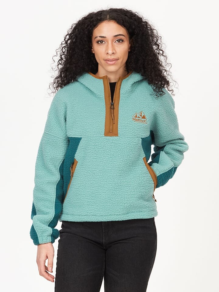 

Флисовый пуловер Marmot Fleece Super Aros, бирюзовый
