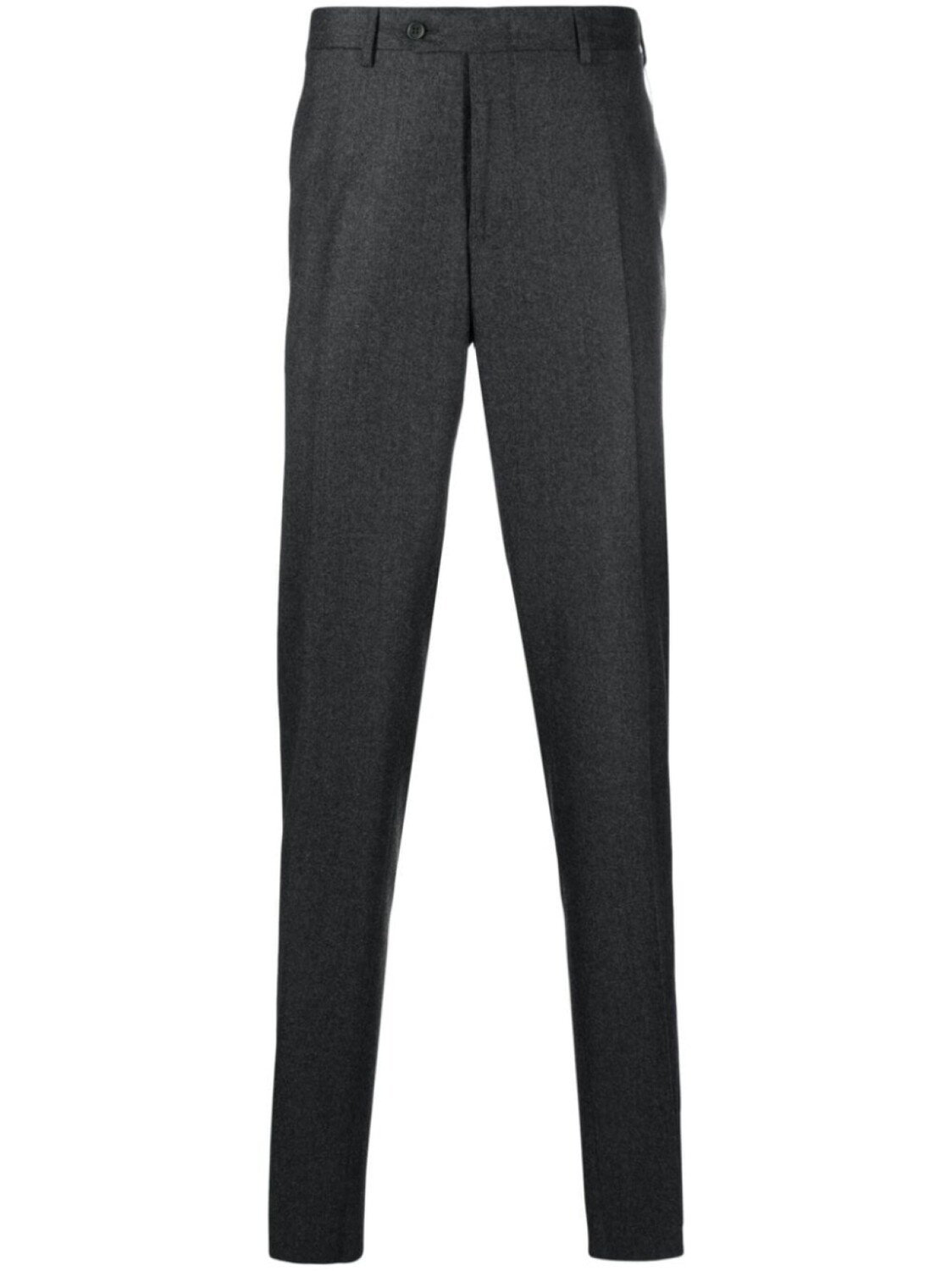 

Canali straight-leg wool trousers, серый