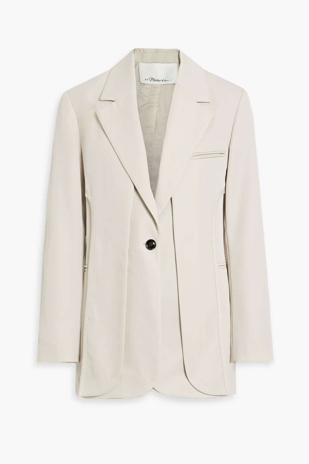 

Многослойный блейзер из смесовой шерсти и твила 3.1 Phillip Lim, камень