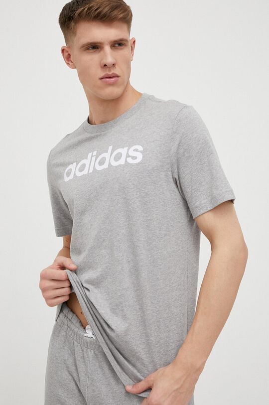 

Футболка Adidas из хлопка adidas, серый