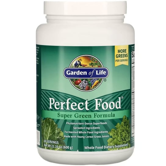 Garden of Life, Perfect Food Super Green Formula, 600 г Inna marka garden of life perfect food добавка из суперзелени 600 г 21 16 унции