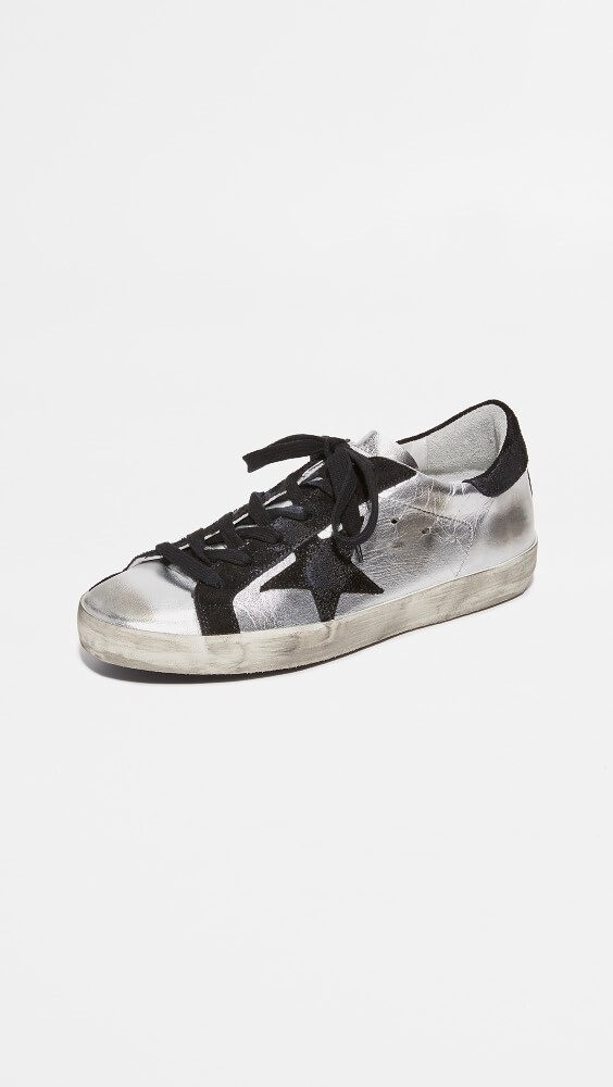 

Кроссовки Golden Goose Superstar, серебряный
