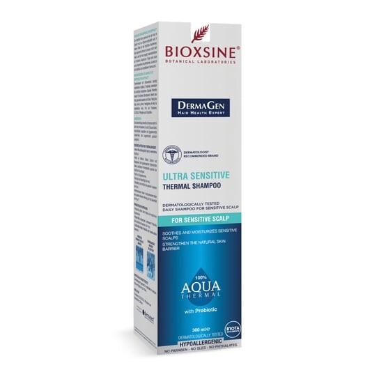 

Шампунь для чувствительной кожи, 300мл BIOXSINE, Dermagen Aqua Thermal, BIOTA LABORATOIRES