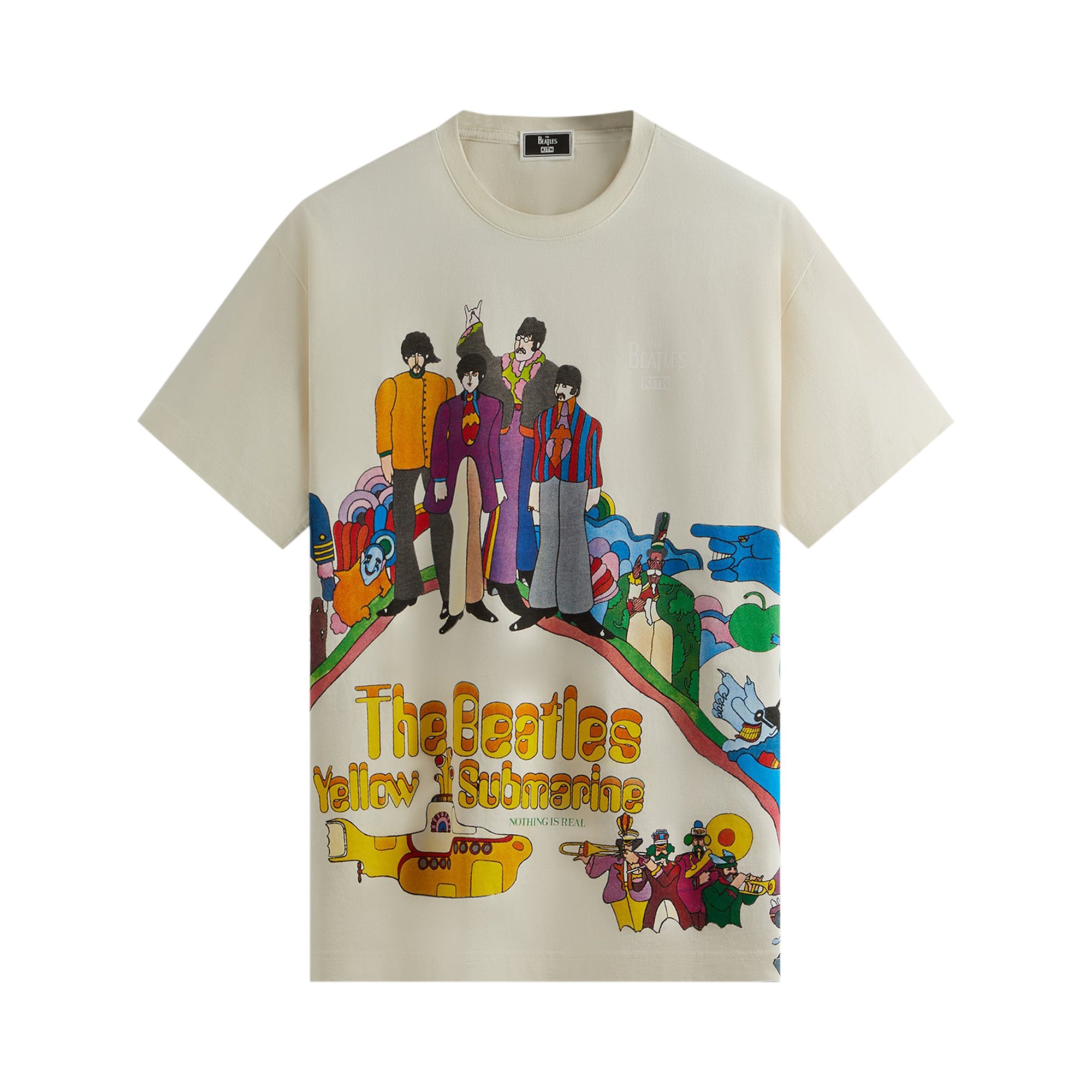 Желтая винтажная футболка Kith For The Beatles Submarine Sandrift
