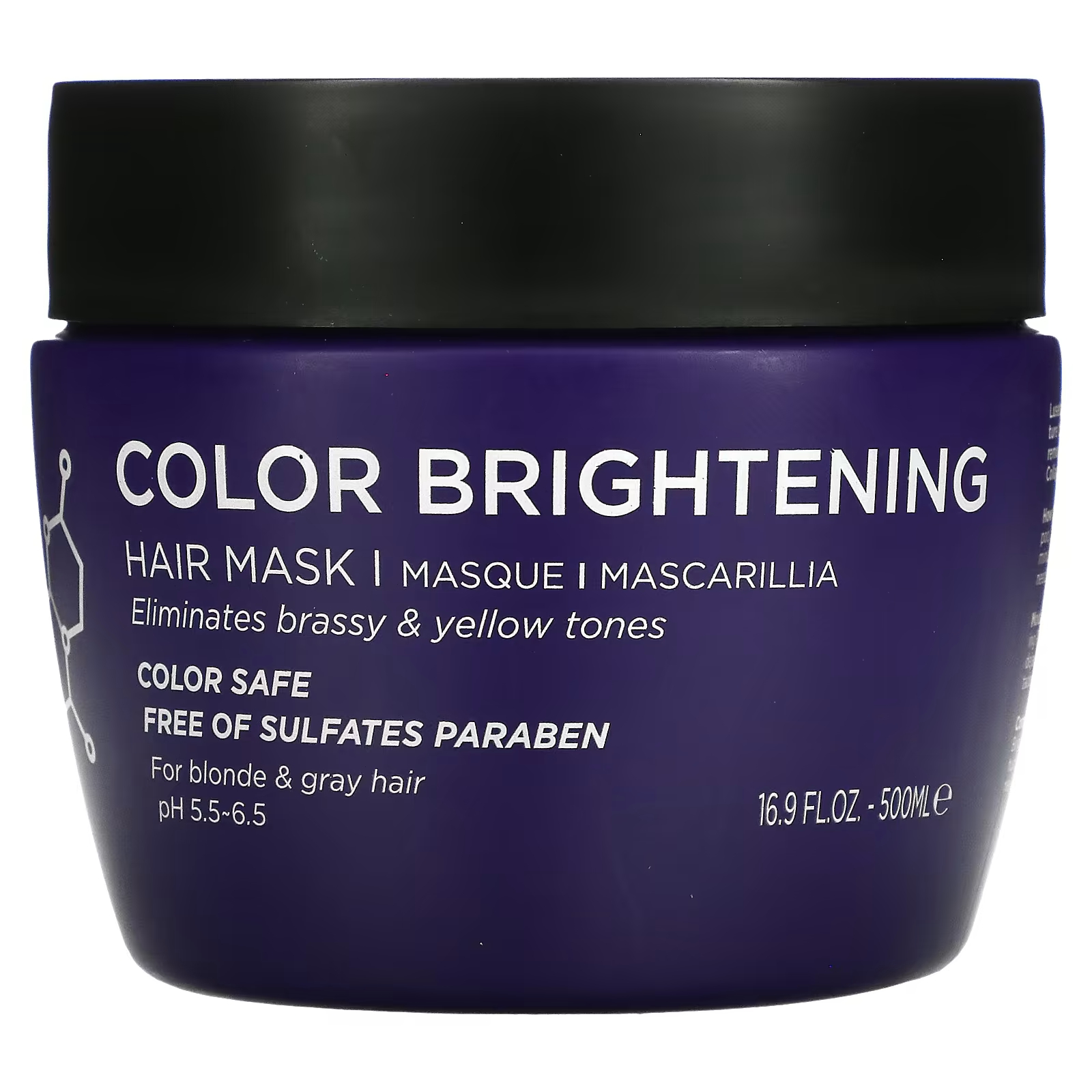 Маска для волос Luseta Beauty Color осветляющая, 500 мл luseta beauty осветляющая маска для волос 500 мл 16 9 жидк унции