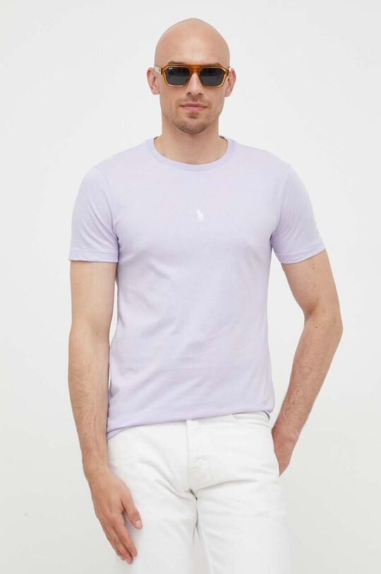 

Хлопковая футболка Polo Ralph Lauren, фиолетовый