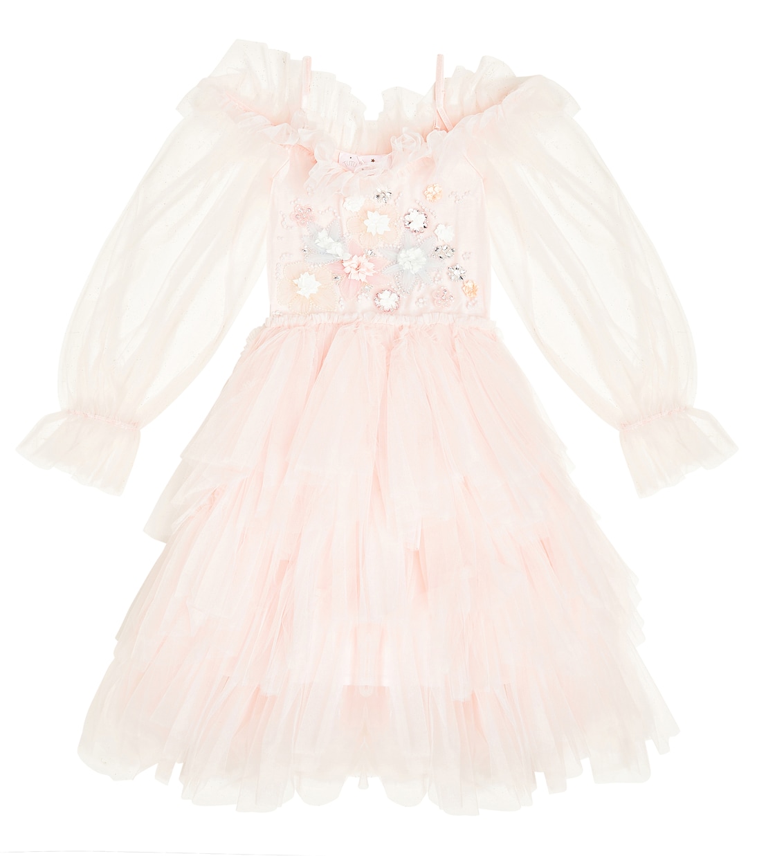 Фантастическое платье из тюля с украшением Tutu Du Monde, розовый