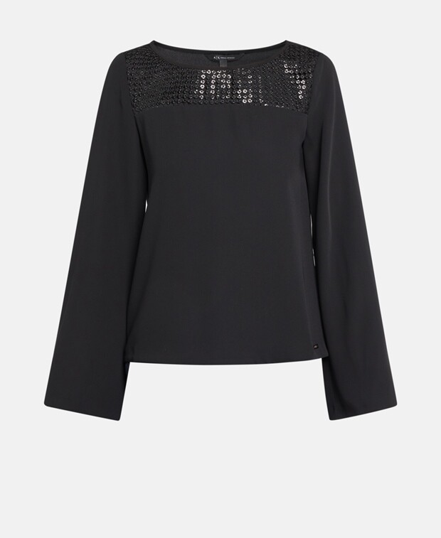 

Рубашка блузка Armani Exchange, черный