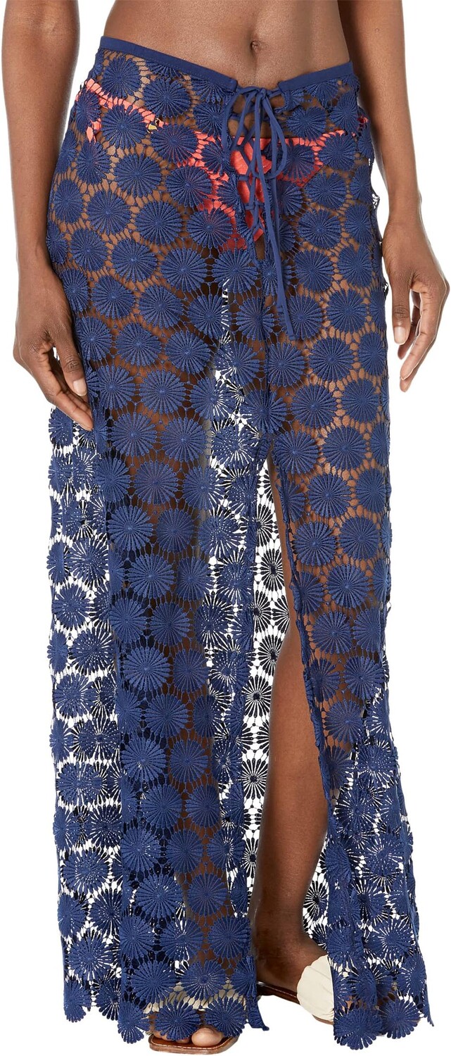 

Накидка Bardot Lace-Up Maxi Skirt Trina Turk, цвет Ink