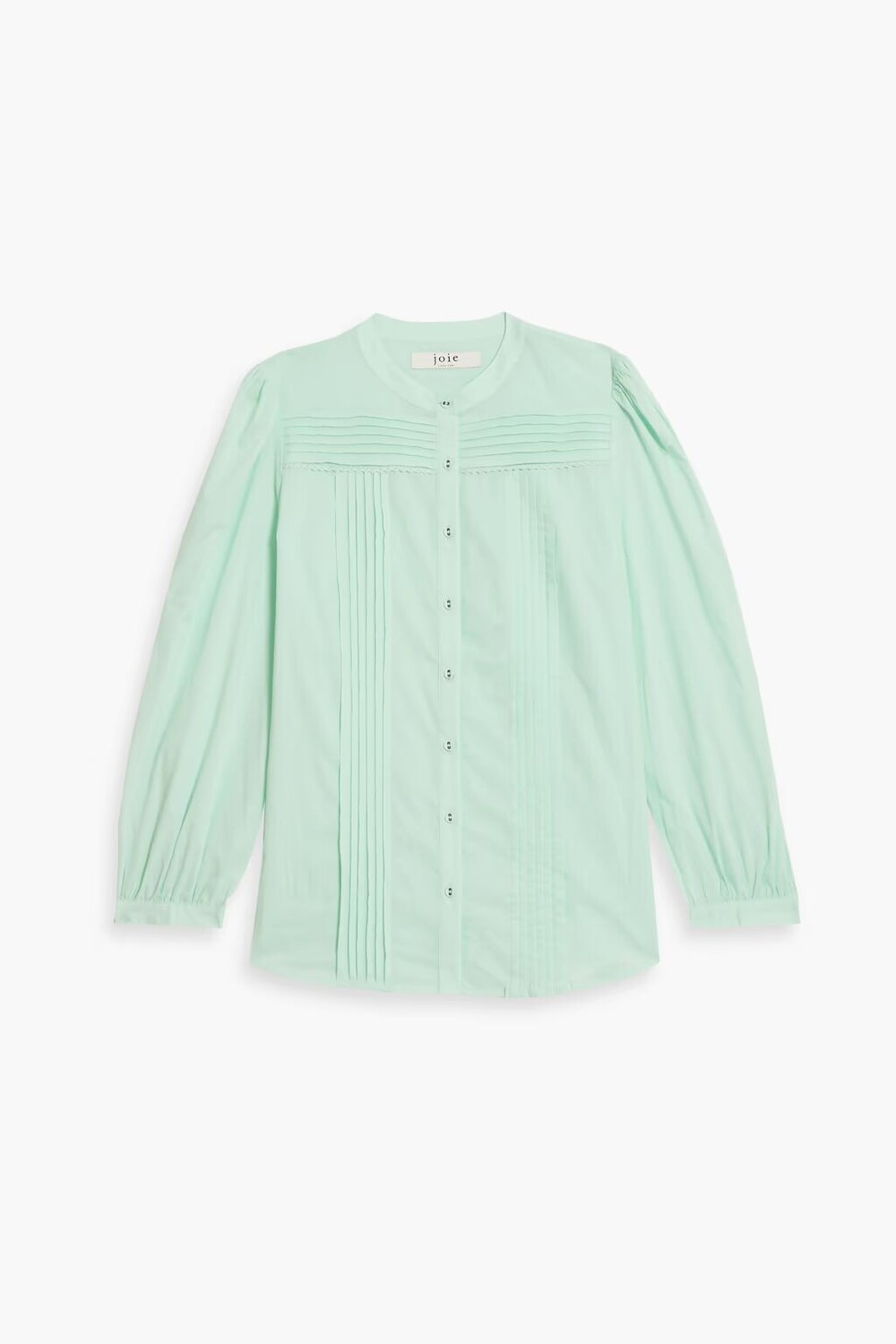 

Блузка Vesta из хлопковой вуали с защипами Joie, мятный