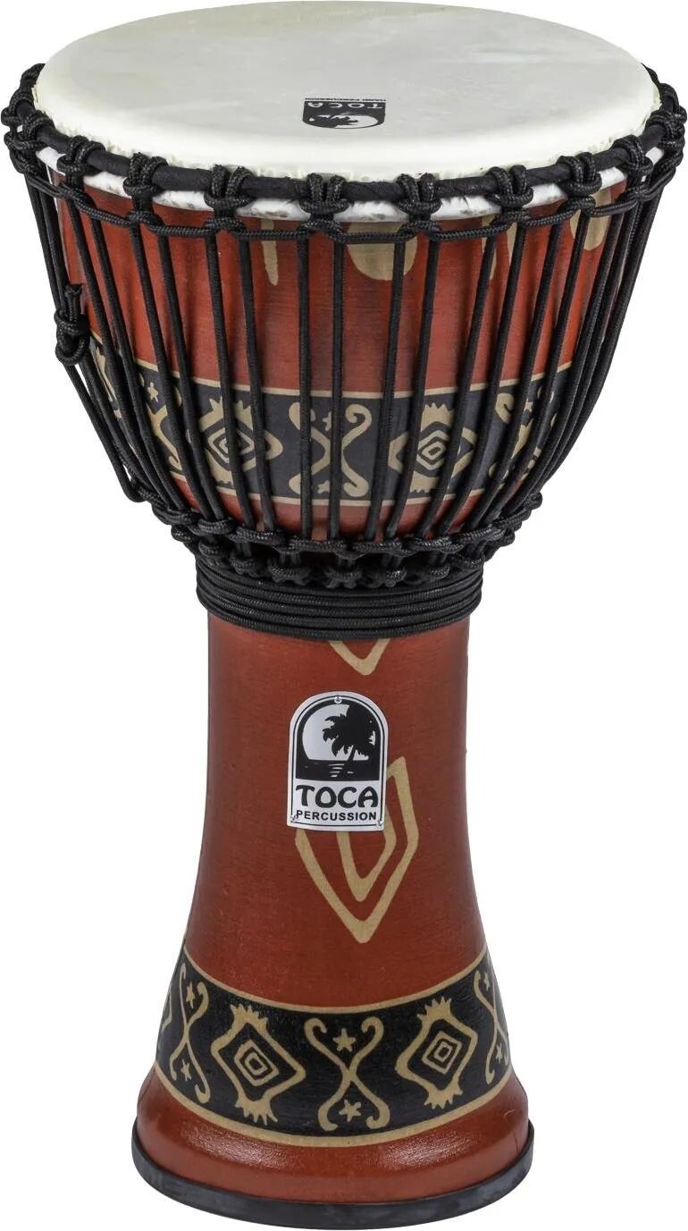 

Новый джембе Toca Percussion Freestyle с веревочной настройкой — Bali Red