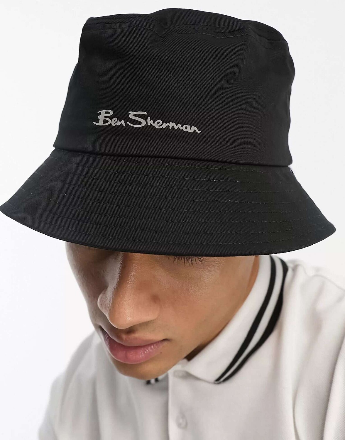 

Черная нейлоновая панама с логотипом Ben Sherman