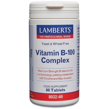 Комплекс витаминов B-100, Lamberts цена и фото