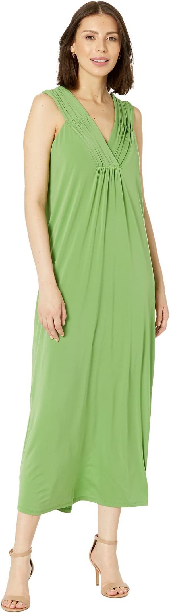 Платье макси с защипами Maggy London, цвет Fluorite Green