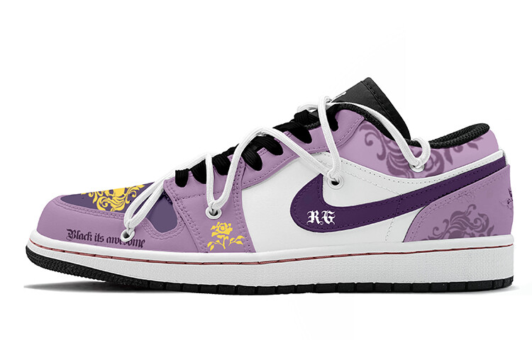

Баскетбольные кроссовки Air 1 Vintage Men Low-top Purple/Yellow Jordan