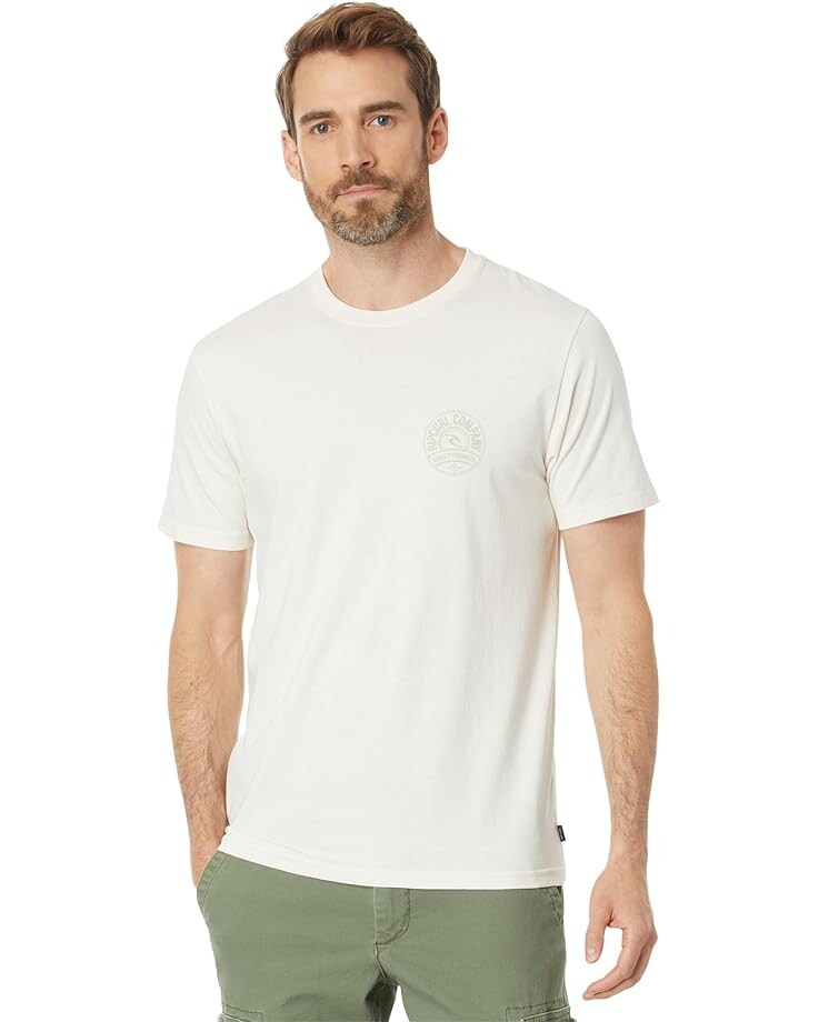 

Футболка Rip Curl Stapler Short Sleeve Tee, цвет Bone