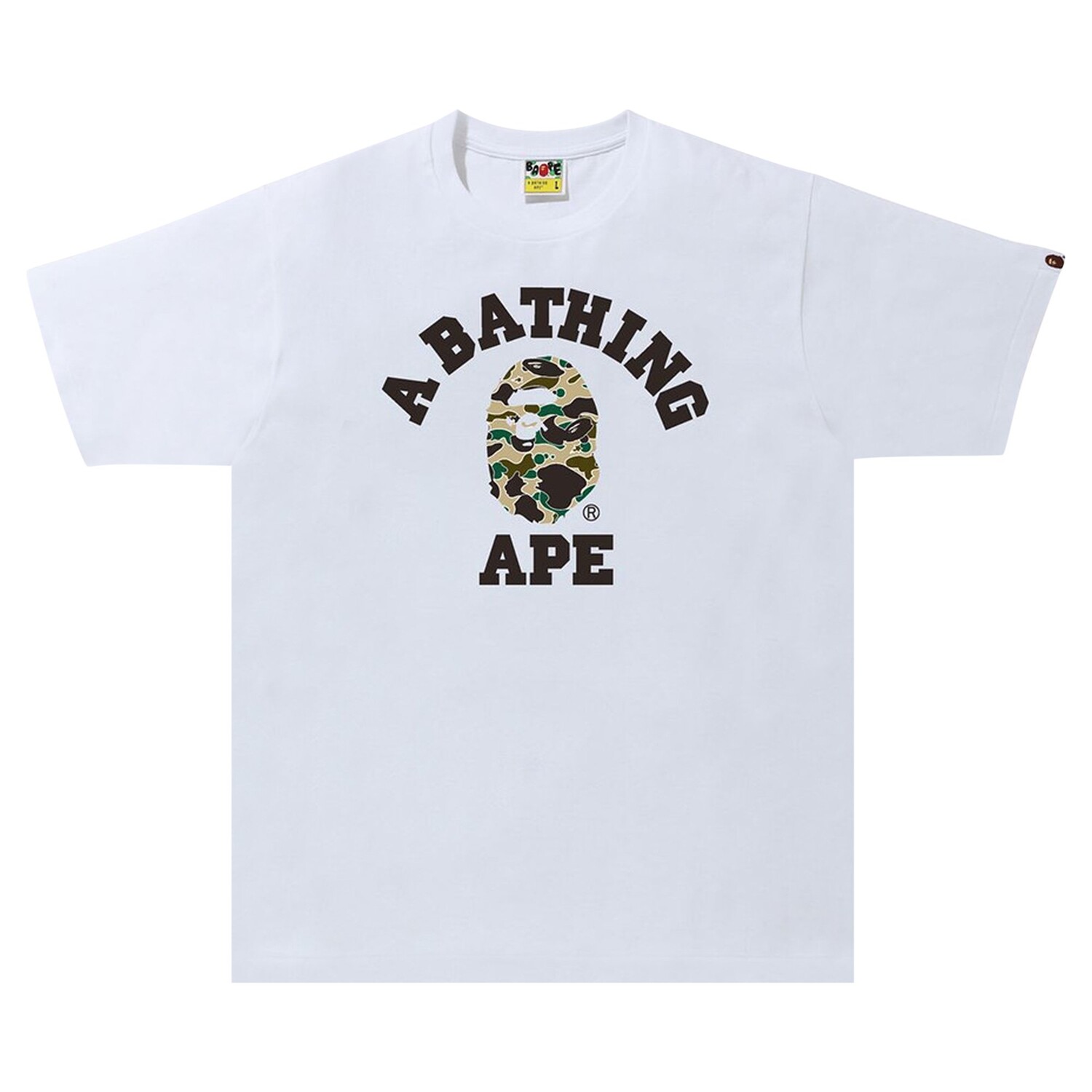 

Футболка BAPE Sta Camo College, цвет Белый/Желтый