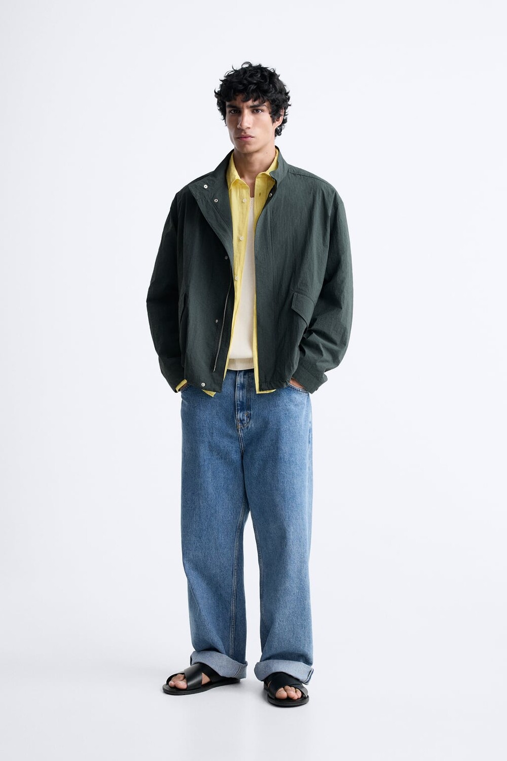 

Техническая куртка с карманами ZARA, синий
