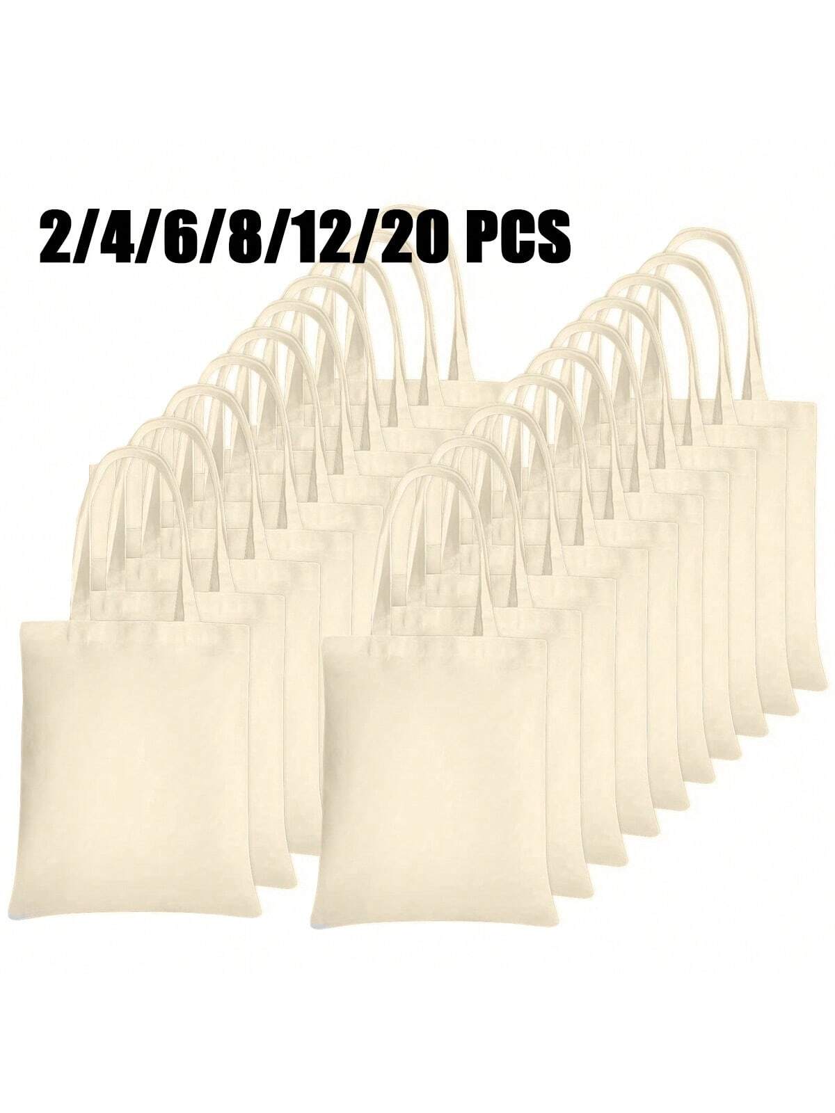 цена Сублимационные сумки-тоут Сублимационные пустые холщовые сумки-тоут для украшения и продуктовые сумки ручной работы своими руками, белый