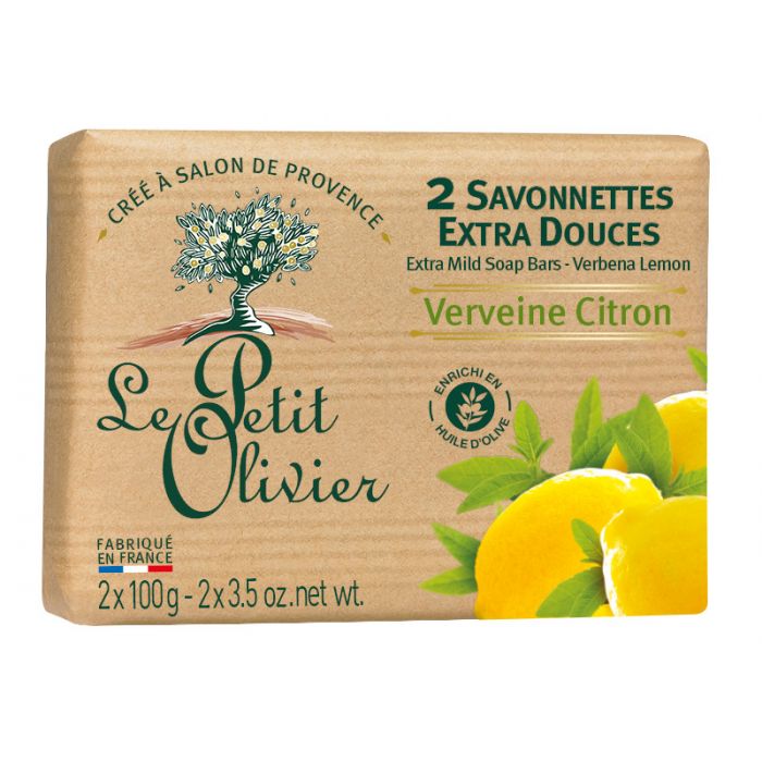 Мыло Jabones en pastilla Le Petit Olivier, Verbena y Limón le petit olivier le petit olivier крем для тела увлажняющий с маслом оливы