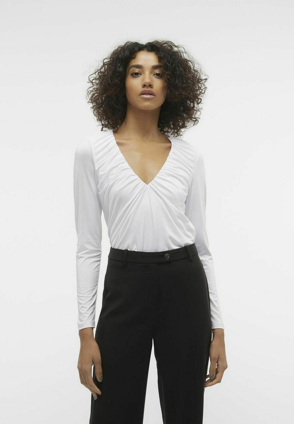 

Рубашка с длинным рукавом Vero Moda, цвет bright white