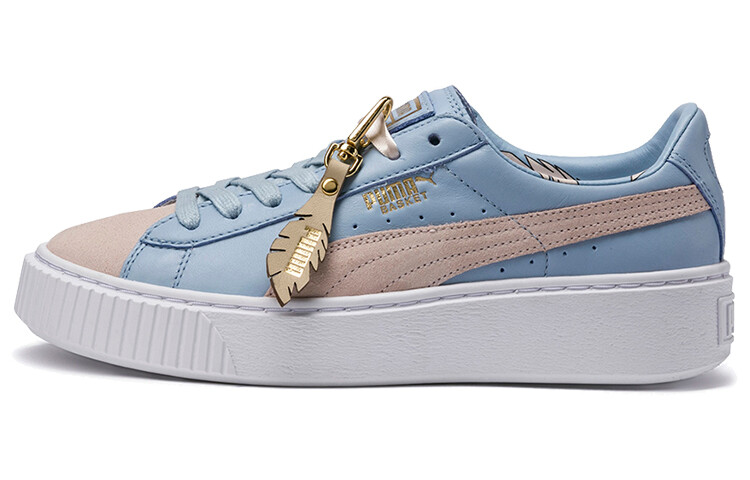 

Puma Basket X Platform Wmns Белый/Синий/Коричневый