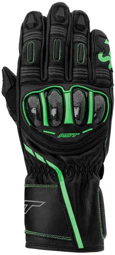 цена Мотоциклетные перчатки S1 RST, черный/зеленый