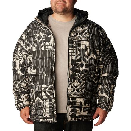 Куртка с капюшоном Powder Lite мужская Columbia, цвет Black Passages Print