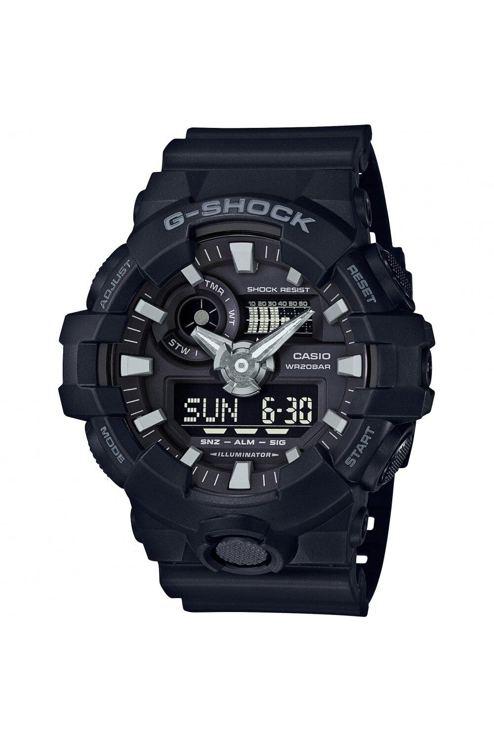 

Классические часы G-Shock из нержавеющей стали и пластика/пластика — Ga-700-1Ber Casio, черный