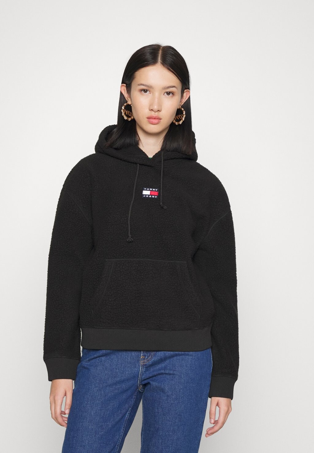 

Толстовка из флиса Tommy Jeans, черный
