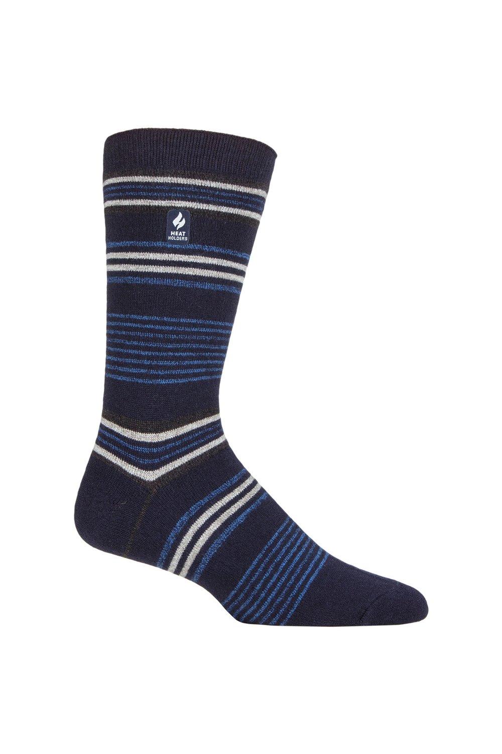 1 пара носков в полоску, аргайл и с рисунком 1.0 TOG Ultralite SOCKSHOP Heat Holders, синий фото
