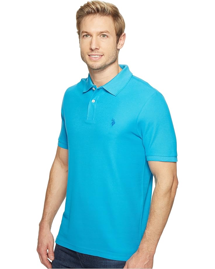 цена Поло U.S. POLO ASSN. Ultimate Pique Polo Shirt, цвет Flip-Flop Blue