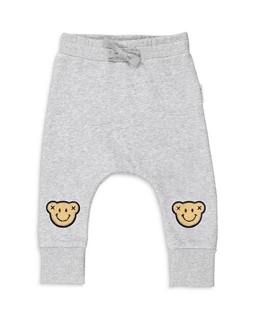 

Брюки унисекс с заниженной промежностью Smile Bear — для малышей и маленьких детей Huxbaby, цвет Gray