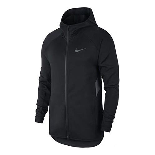 Куртка Nike Zipper Basketball Sports Hooded Jacket Black, черный куртка nike shield reflective zipper sports hooded jacket black bv4881 010 черный